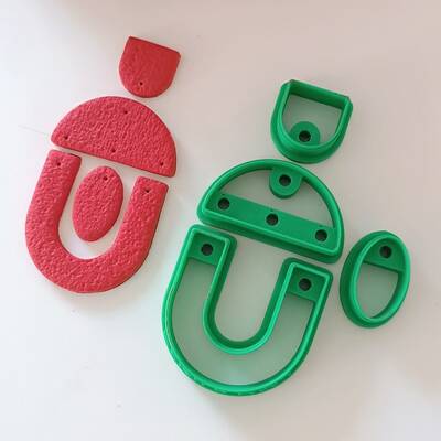 Plastik mini kalıp PaKuXHMJ collection BOHO DROPLET ARCH; 6 cm