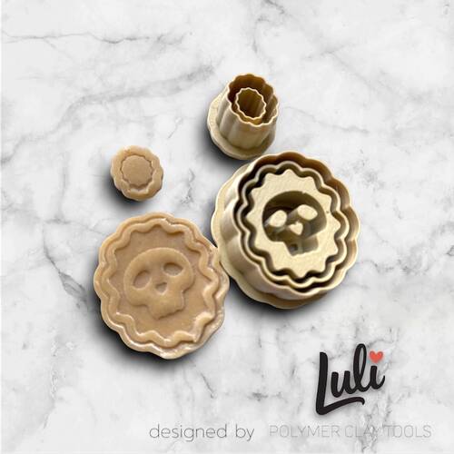 Plastik mini kalıp SKULL CAMEO-2