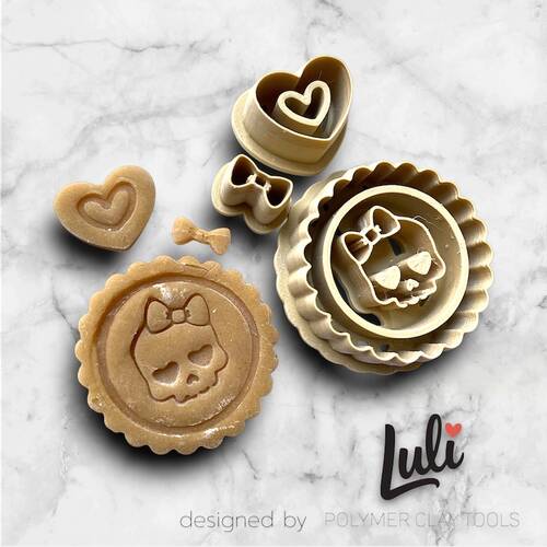 Plastik mini kalıp SKULL CAMEO