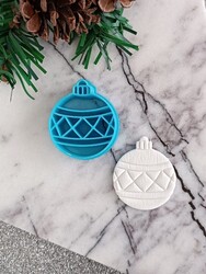 Plastik mini kalıp XMAS ORNAMENT-1; 4 cm - Thumbnail