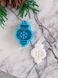 Plastik mini kalıp XMAS ORNAMENT-3; 4 cm - Thumbnail