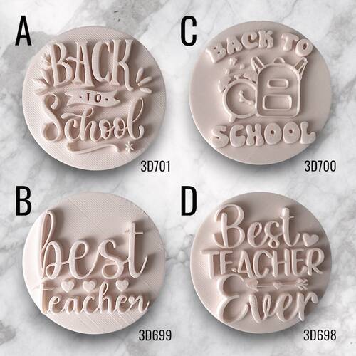 Plastik stamp kaşe SCHOOL THEME; 6,5 cn