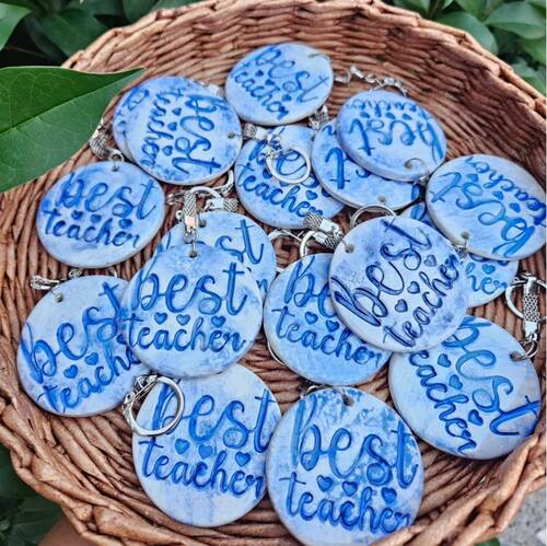 Plastik stamp kaşe SCHOOL THEME; 6,5 cn