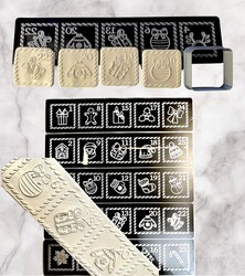 Pop-it acrylic stamp & cutter set ADVENT CALENDER; 20x20 cm - Thumbnail