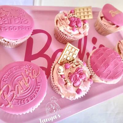 Pop-it acrylic stamp BARBIE LETTERING; 10*10 cms