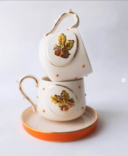 Pop-it mini acrylic stamp Acorn; 5,0*3,0 cm
