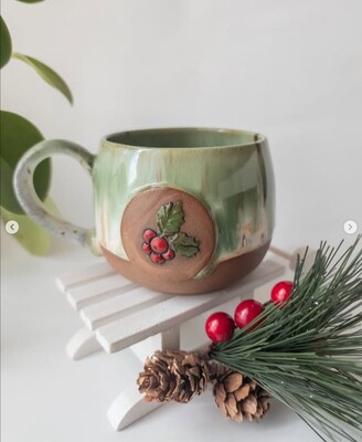 Pop-it mini acrylic stamp Mistletoe Berry; 5x3 cm - Thumbnail