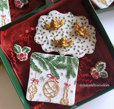 Pop-it mini acrylic stamp Mistletoe Berry; 5x3 cm