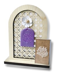 Paku Malzeme - Pop-it mini acrylic stamp Botanical Series-23; 5,0*3,0 cm