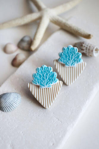Pop-it stamp kaşe Coral Mercan; 5,0*3,0 cm