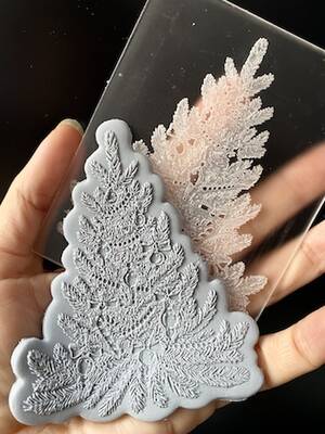 Pop-it acrylic stamp Çamağacı; 10,0*8,0 cm
