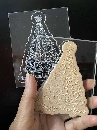 Pop-it stamp kaşe ÇAMAĞACI; 10x8 cm - 1