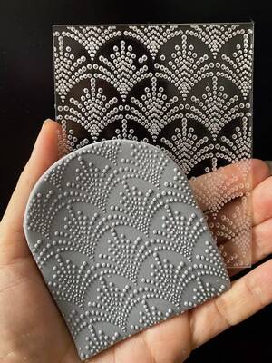 Pop-it stamp kaşe Clay Series-12; 10,0*8,0 cm
