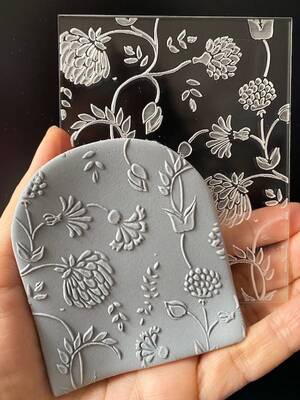 Pop-it acrylic stamp Clay Series-16; 10,0*8,0 cm