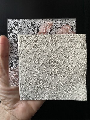 Paku Malzeme - Pop-it stamp kaşe DAMASK; 10,0*10,0 cm
