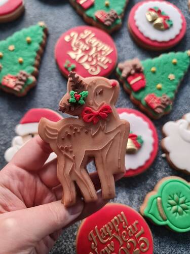 Pop-it stamp kaşe Elegant Bambi; 10,0*8,0 cm