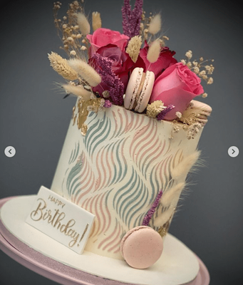 Pop-it acrylic stamp HAPPY BIRTHDAY; 10,2*5,6 cm