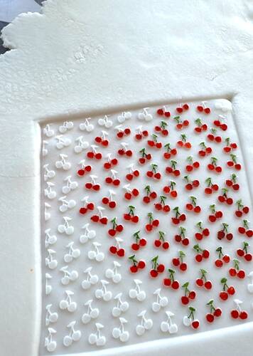 Pop-it stamp kaşe KİRAZ BACKGROUND; 10,0*10,0 cm