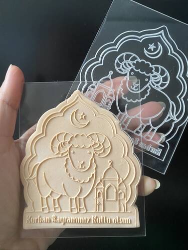 Pop-it stamp kaşe KURBAN BAYRAMINIZ KUTLU OLSUN; 10x8 cm