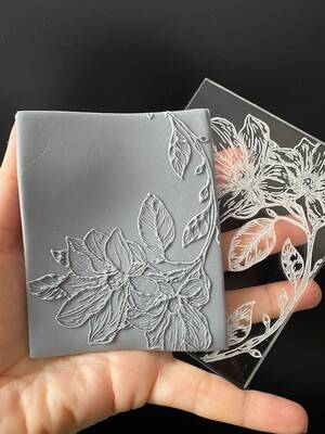 Pop-it acrylic stamp MAGNOLIA; 10,0*8,0 cm - 1