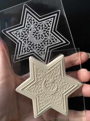 Paku Malzeme - Pop-it stamp kaşe RAMADAN STAR; 8x8 cm Paku Malzeme - Pop-it stamp kaşe RAMADAN STAR; 8x8 cm