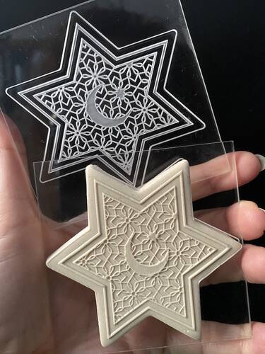 Pop-it stamp kaşe RAMADAN STAR; 8x8 cm