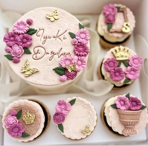 Pop-it stamp kaşe ROSES BACKGROUND; 10,0*10,0 cm