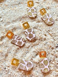 Pop-it acrylic stamp SEASHELLS BACKGROUND; 10,0*10,0 cm - Thumbnail