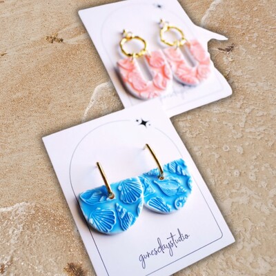 Pop-it stamp kaşe SEASHELLS BACKGROUND; 10,0*10,0 cm - Thumbnail