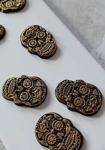 Pop-it stamp kaşe Skull; 5,0*3,0 cm