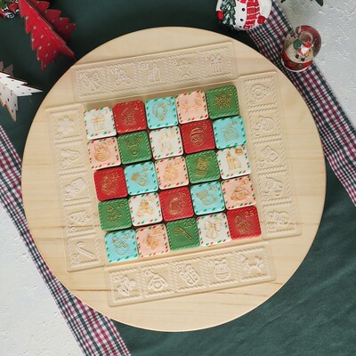 Paku Malzeme - Pop-it stamp kaşe ve kesici seti NOEL TAKVİMİ; 4 cm bölmeli (1) Paku Malzeme - Pop-it stamp kaşe ve kesici seti NOEL TAKVİMİ; 4 cm bölmeli (1)