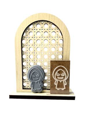 Pop-it mini acrylic stamp Demon; 5,0*4,0 cm - 1