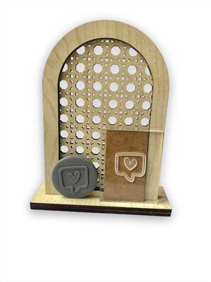 Pop-it mini acrylic stamp Heart Speech; 5x4 cm - 1