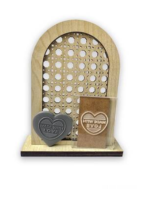 Pop-it mini acrylic stamp Made with Love; 5x4 cm - 1