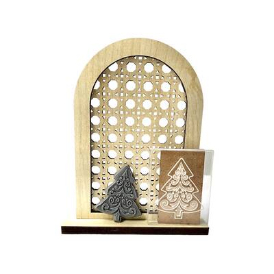 Pop-it mini acrylic stamp Pine Tree-2; 5*4 cm - 1