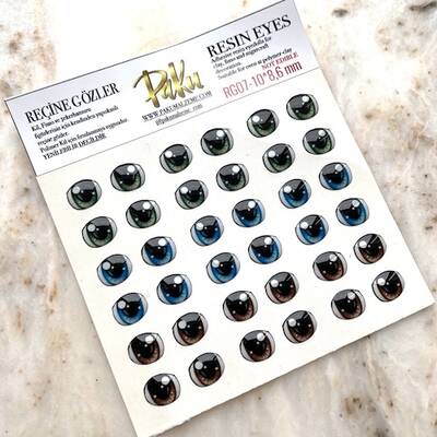 Resin eyes for dolls RG07; 10*8,6 mm Resin eyes for dolls RG07; 10*8,6 mm