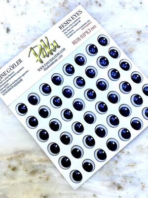Resin eyes for dolls RG18; 9,0*8,3 mm
