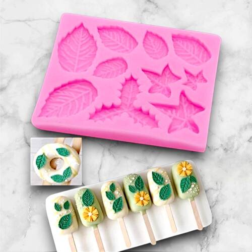 Silicone mold Autumn Leaves; 90x72 mm