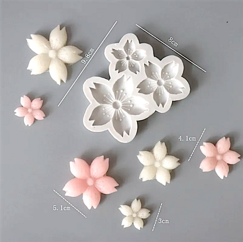 Silicone mold Cherry Blossom flower; 98*80 mm
