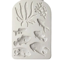 Paku Malzeme - Silicone mold Sea Creatures; 14,0*9,5 cm
