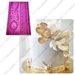 Paku Malzeme - Silicone mold Baroque Series-01; 20,2*12,6 cm (1)