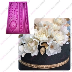 Silicone mold Baroque Series-01; 20,2*12,6 cm - Thumbnail