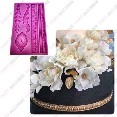 Silicone mold Baroque Series-01; 20,2*12,6 cm
