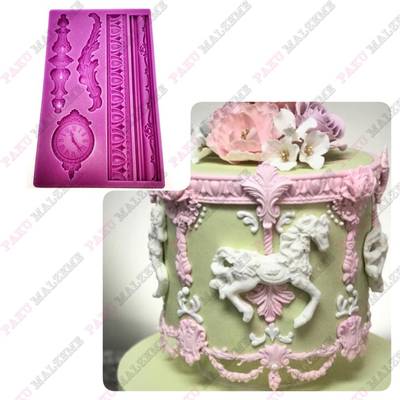 Silicone mold Baroque Series-01; 20,2*12,6 cm