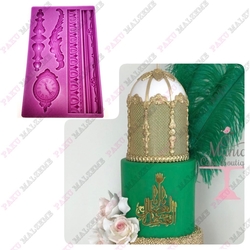 Silicone mold Baroque Series-01; 20,2*12,6 cm - Thumbnail