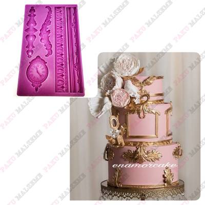 Silicone mold Baroque Series-01; 20,2*12,6 cm