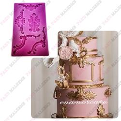 Paku Malzeme - Silicone mold Baroque Series-03; 20,2*12,6 cm