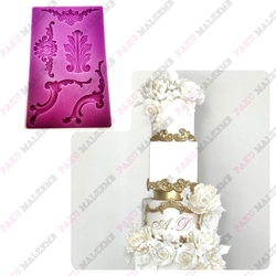 Paku Malzeme - Silicone mold Baroque Series-03; 20,2*12,6 cm (1)