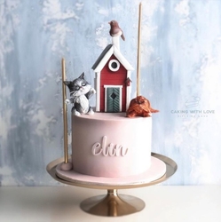 Silicone mold Calligraphy Alphabet Blush Lower Case - Thumbnail