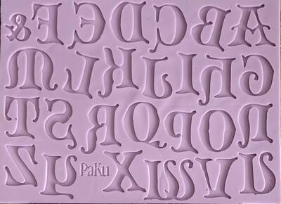 Silicone mold Alphabet Gothica Upper Case